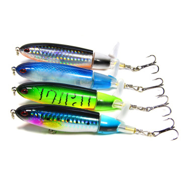 15g 11cm Lifelike Hard Bait Propeller Fishing Lures - Whopper Topwater Pencil Popper Lures