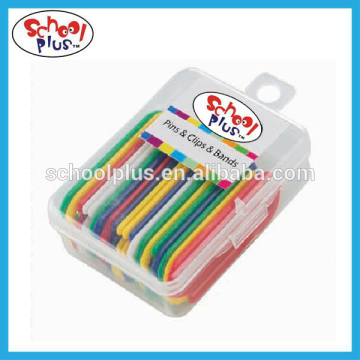 51mm plastics colored paper clips in box