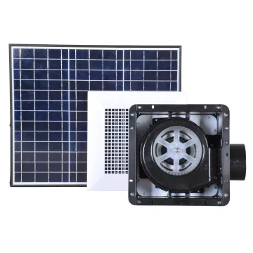 40W Solar-Powered 4'' Ceiling Heat Exhaust Fan for Attic Ventilation