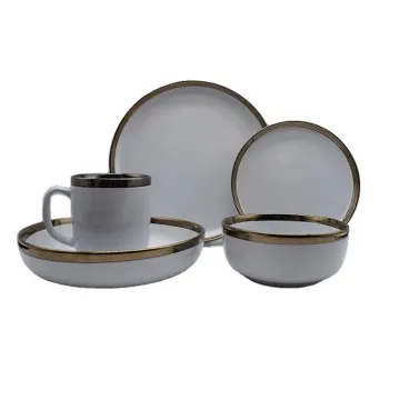 Factory Restaurant Color Glazed Porcelain Dinnerware Set
