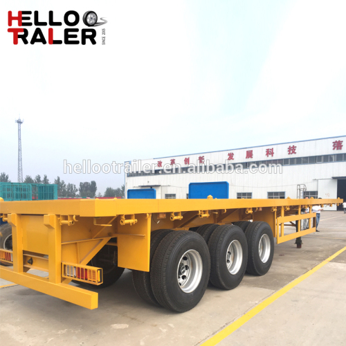timber trailer 3 axle flatbed semi trailer high quality