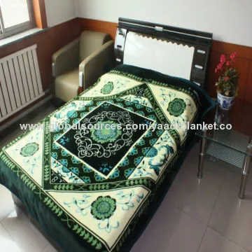 YAAO Korean Style Classic Design 100% Polyester Luxury Mink Blanket