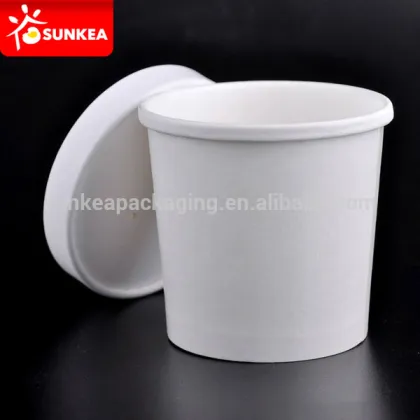 16 oz paper soup cups with paper lids