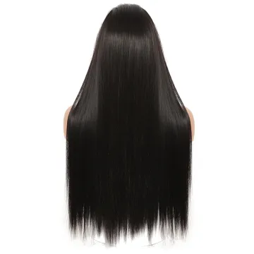 Synthetic Long Silky Straight Wavy and  Curly Headband Wigs Hair Headband for Black Women