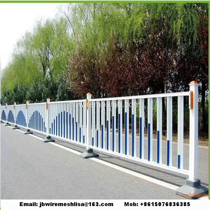 Poedercoated Traffic Zink Steel Fence