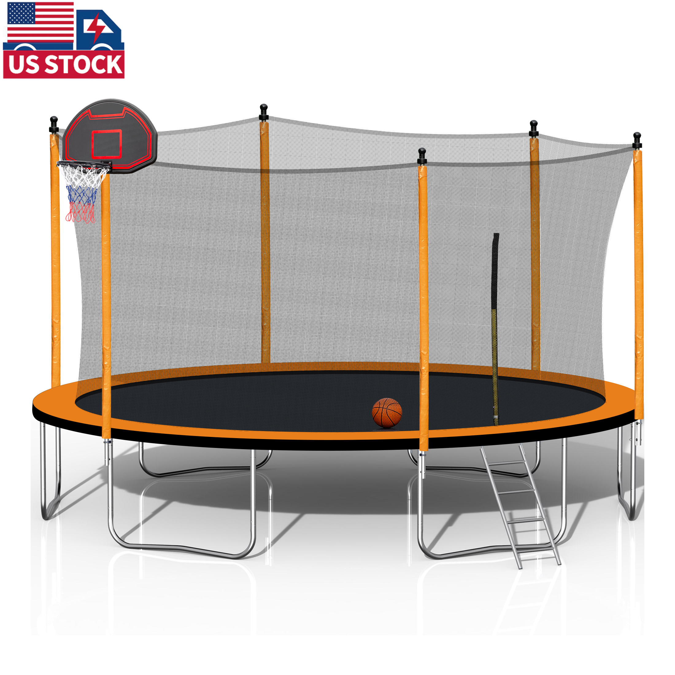 Trampoline de saut à rebond de trampoline de 12 pieds avec filet de sécurité