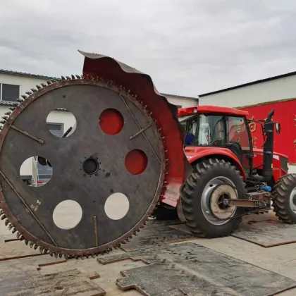Wire and Cable Trencher: Mountable Rotary Disc Ditcher for Soil