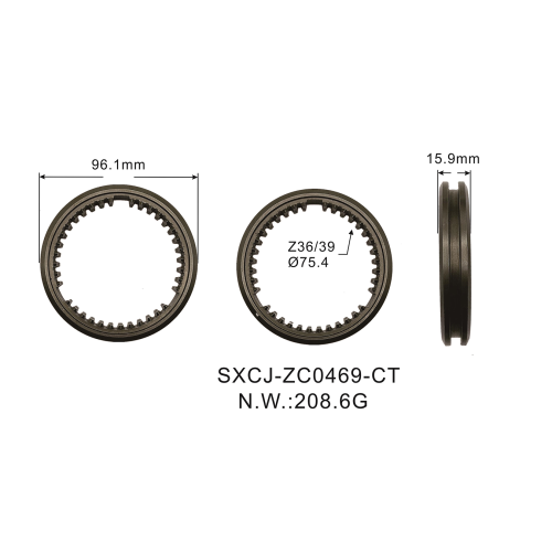 Auto parts input transmission synchronizer ring FOR FIAT UNO 60S OEM24023A