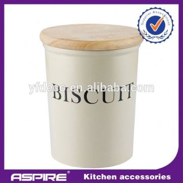 Ceramic food packaging tins for butter cookies