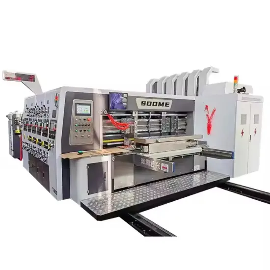 High Quality 4 Color Flexo Printer & Die Cutter for Corrugated Box Printing