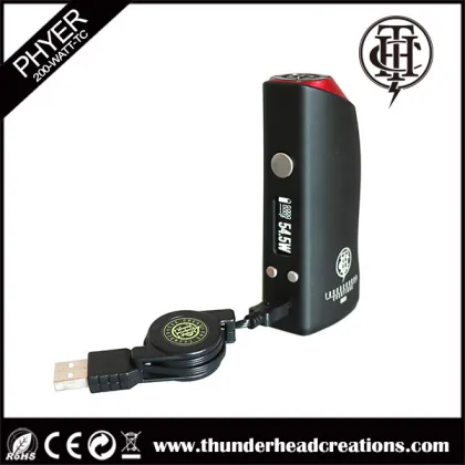 Phyer electronic cigarette box mod dna200w vape box mod