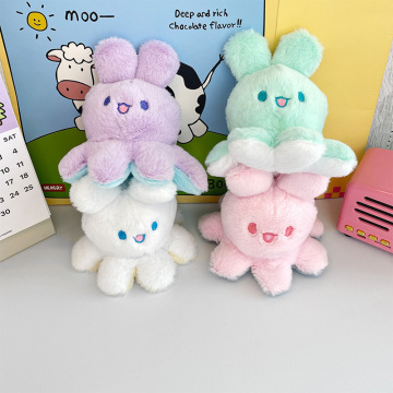 Creative Octopus Rabbit Plush Toy Keychains and Jewelry Claw Machine Dolls