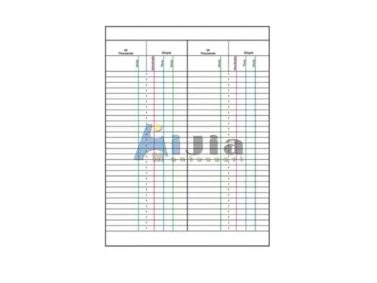 Montessori Educational material Paper for Small Bead Frame