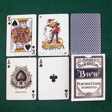 300GSM HIGH QUALITY BLACK CORE CASINOPAPER PLAYING CARDS