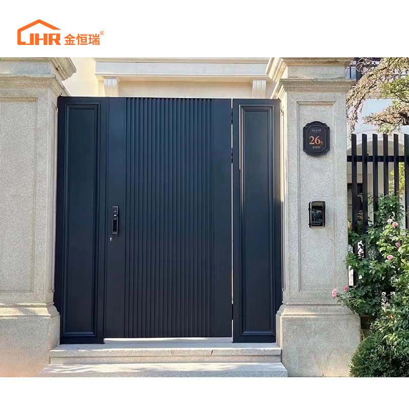 Black Aluminum Swing Gate For Sidewalks, High Quality Black Aluminum ...