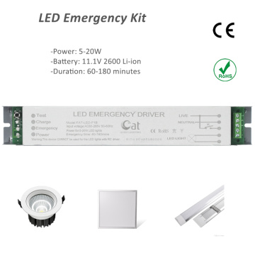 Kit de emergencia de respaldo de 90 minutos para LED