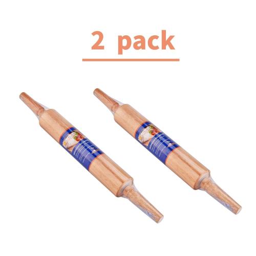 2 Paquetes de rodillo de madera Rolling Pins