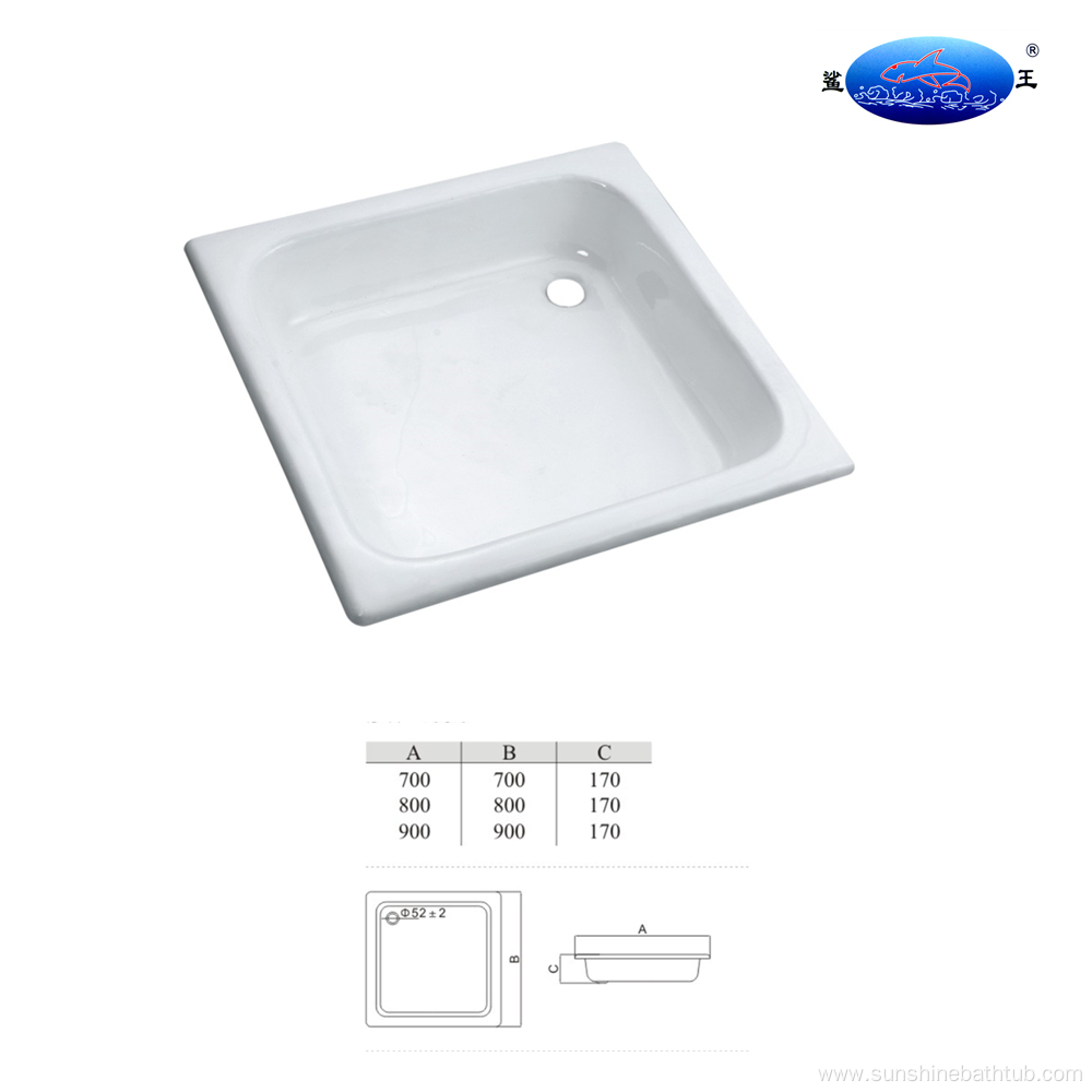 700x700 mm Cast Iron Bathroom Popular Shower Tray