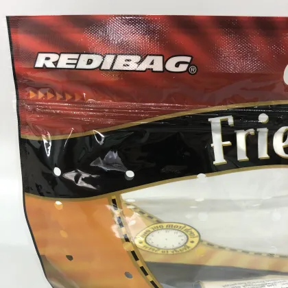 Anti Fog Roasted Chicken Bag Clear Window Fried Chicken Packaging Bags Plastic Bag with Handle