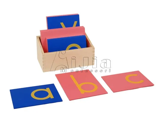 montessori equipment -Lower Case Sandpaper Letters montessori toy
