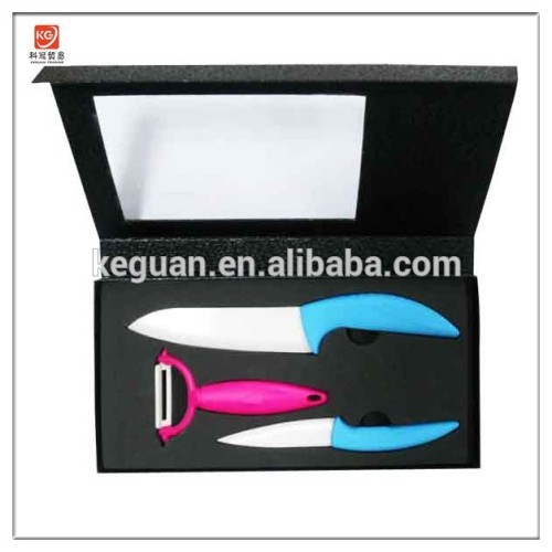 CT-133 high hardness sharp ABS handle ceramic knife set with gift box