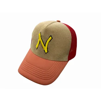 Custom Colors 5-Panel Corduroy Trucker Hat with Embroidery Logo