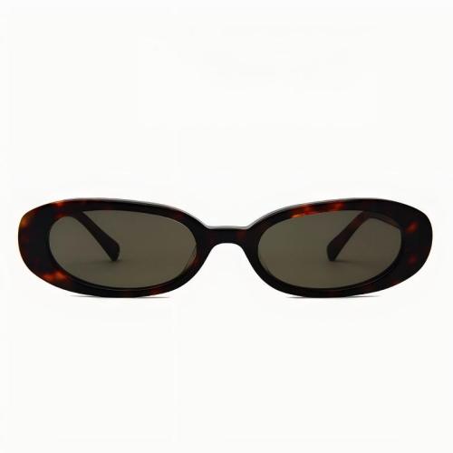 Retro 90s Narrow Oval Acetate Sunglasses