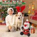 ของเล่น Christmas Dog Christmas ที่มีสารภาพ, ของเล่นสุนัข 2 ตัวพร้อมกระดาษย่น, ของเล่น Chew Plush Dog Interactive สำหรับสุนัขขนาดเล็กและขนาดกลาง