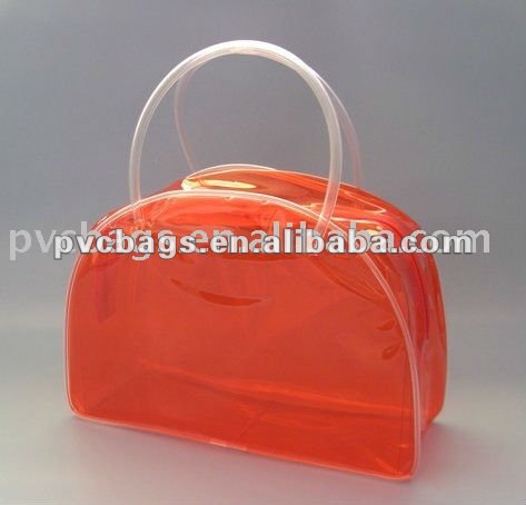 Colored Transparent PVC Shopping Bag