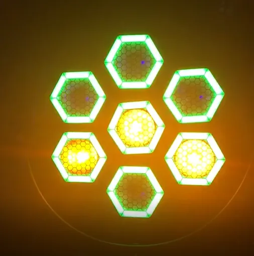 LED Pixel Lighting: 7pcs 60W COB Warm White Background Light for Wedding - SMD RGB LED