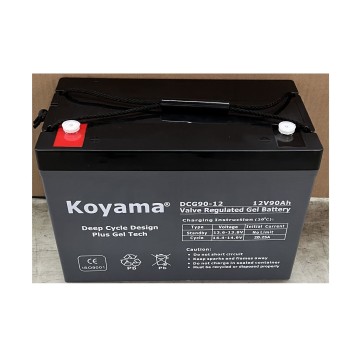 Koyama 12V 90AH Ciclo profundo Leading Carbony Battery para uso de motivos