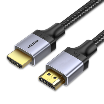 สายเคเบิล 48GBPS HDMI 4K@120Hz 8K@60Hz Aluminum Alloy สำหรับ PC PS5