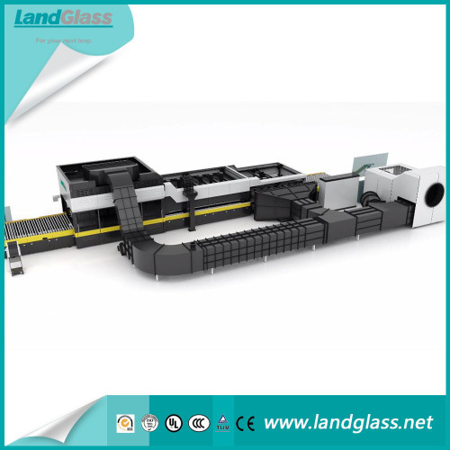 LandGlass Jet Convection Flat And Bending Tempered Glass Machine For Tempering Glass