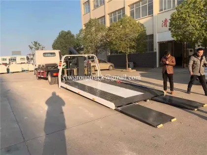 Hyundai light duty flatbed wrecker truck