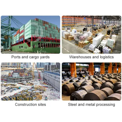 OCEAN Portable Mobile Gantry Crane - 5T to 10T Adjustable Crane