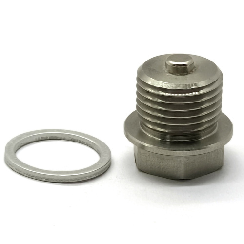 M18×1.5 stainless steel magnetic drain plug with gasket