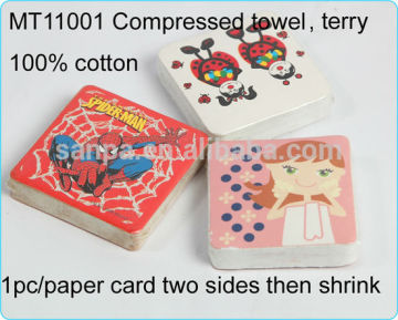 High quality Compressed Terry Towel/ Magic Towel