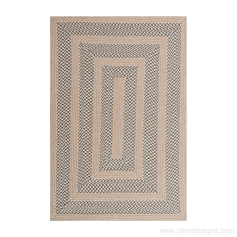 home living room large wool braided woven rug