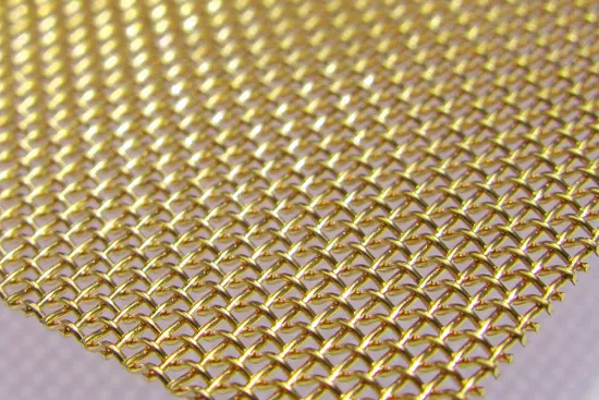 Decorative brass wire mesh