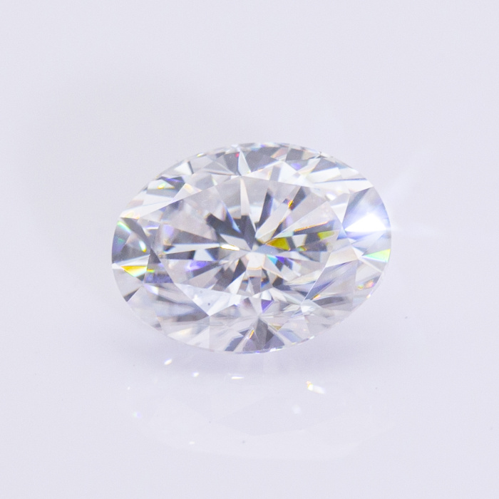 9 × 11mm puting moissanite oval belgian cut