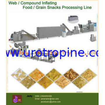 80-120kg/h Inflating Food / Grain Snacks Processing Line For Breakfast Cereals