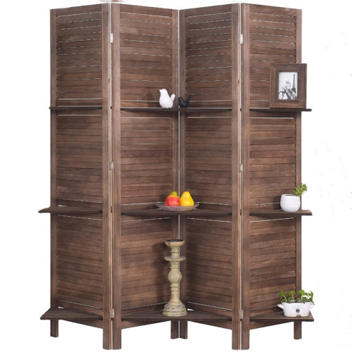 Alufront Office Partition solid wood screen office partition with shelf Factory