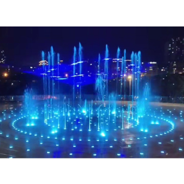 Park stainless steel colorful lights square dry spraying