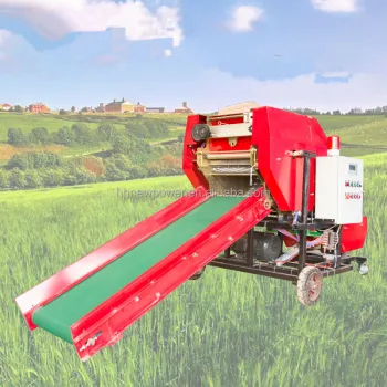 Mini 80kg Air Compressor Hay and Grass Baler Baling Machine for Silage Packing