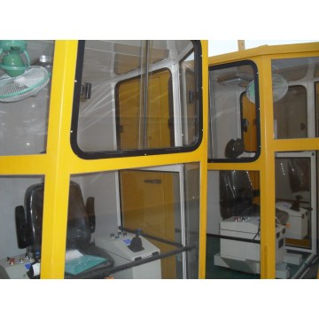 crane operator cabin with air-conditioner