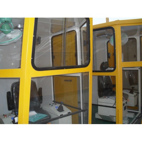 crane operator cabin with air-conditioner