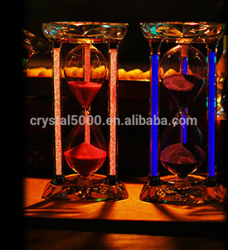Stock mini fillable Luminous hourglass shower time for kids