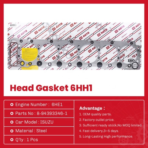 8-94393346-1 حشية رأس الأسطوانة مناسبة لإيزوزو 6HH1