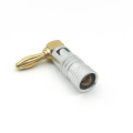 Right Angle Speaker 4mm Banana Cable Plug Connectors