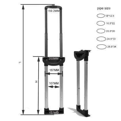 Invicta Large Trolley Suitcase Parts and Accessories